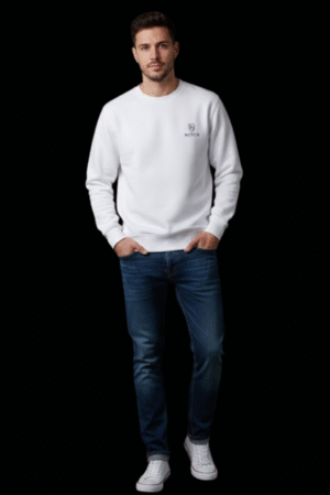 White Sweatshirt for Men