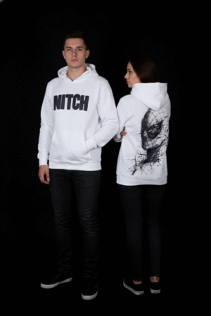 Unisex White Hoodie